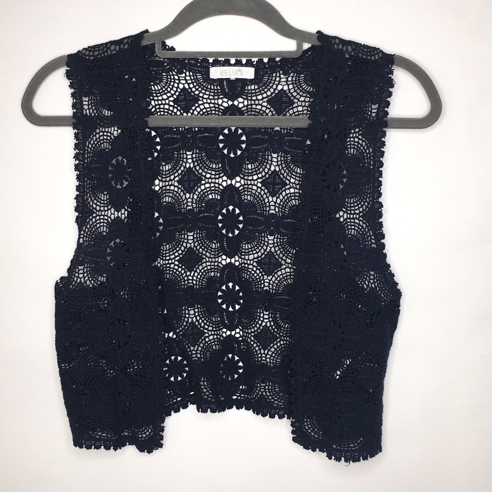 Blue laced Vest